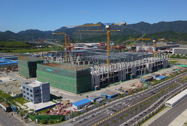 榮芯半導體寧波廠房現場施工 榮芯半導體寧波廠房現場施工